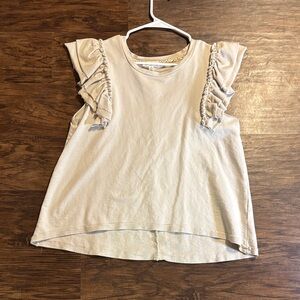 Umgee Ruffle Sleeve Top - Cream